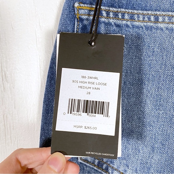 Re/Done Originals 90s High Rise Loose Medium Vain - Picture 8 of 9